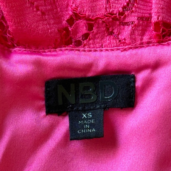 NBD Pink Lace Mini Dress - Picture 11 of 13